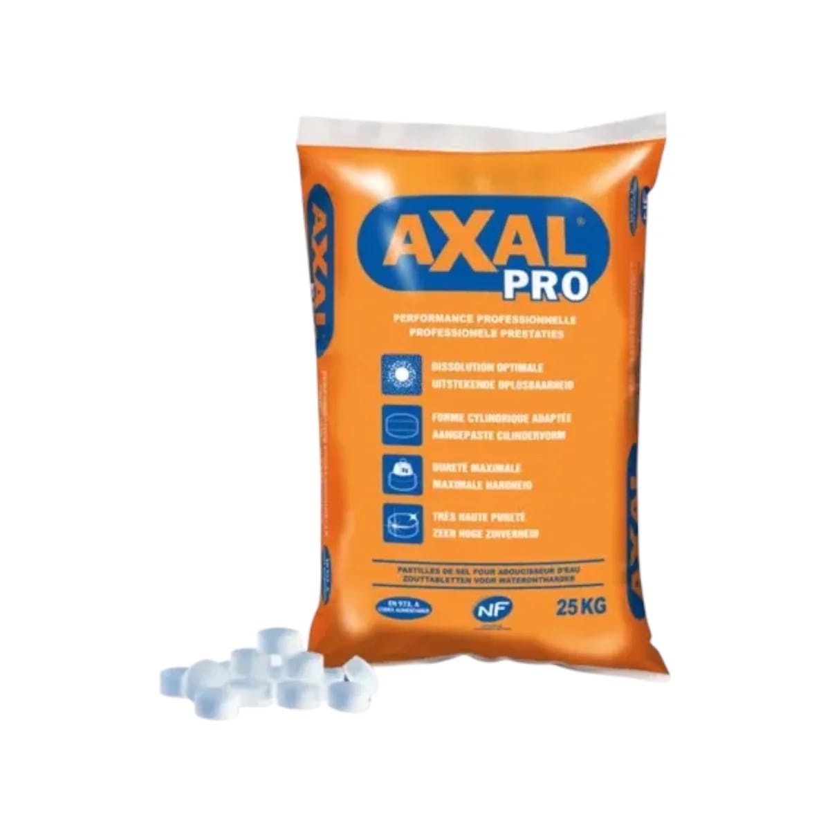 Sel AXAL PRO 25 kg – Sel régénérant pour adoucisseurs d'eau