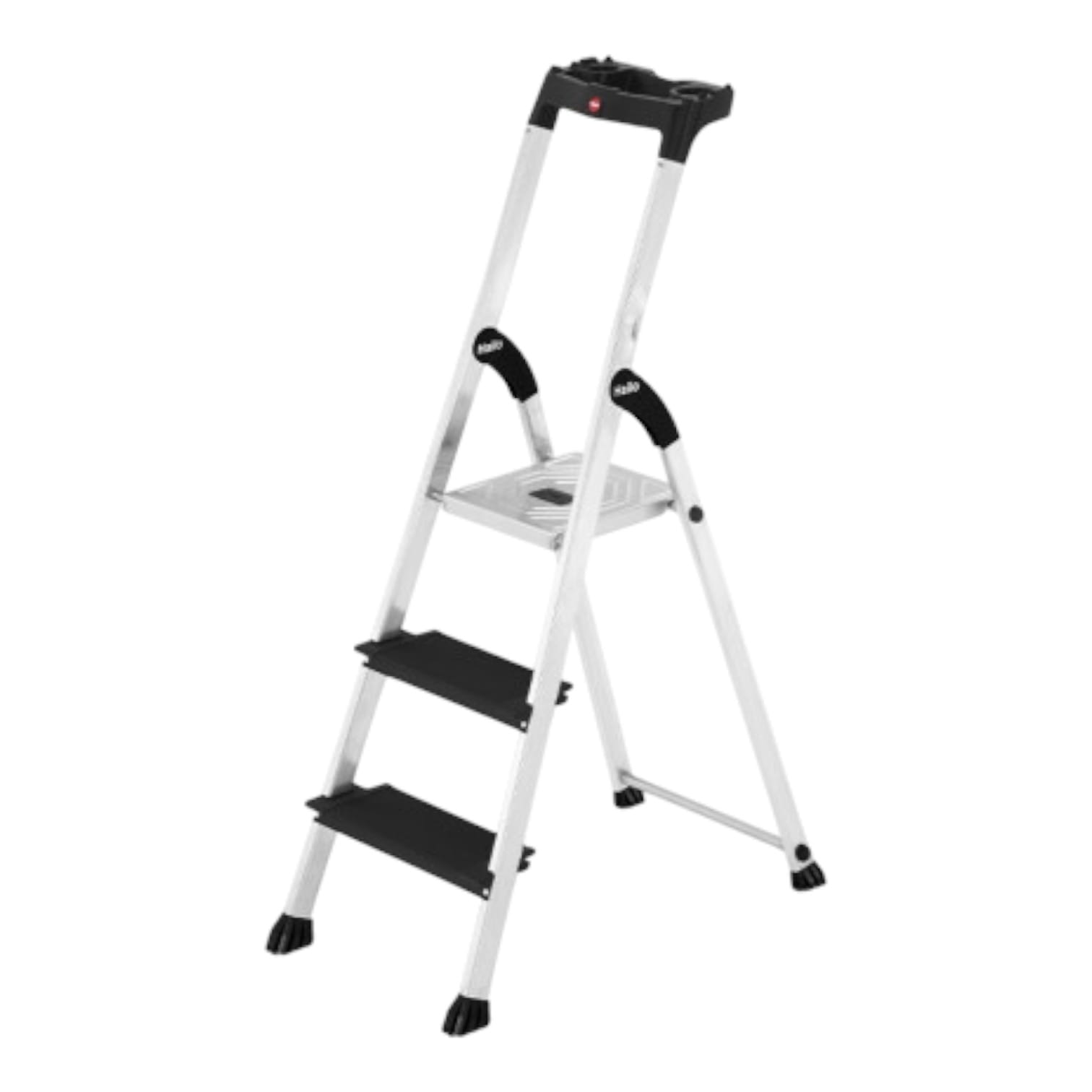 Escabeau professionnel en aluminium marches extra larges Hailo 4XL Blackline Pro