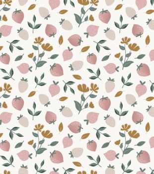 LOUISE - Papier peint enfant / Motif fraises