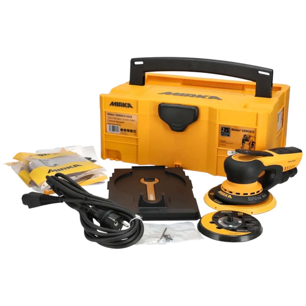 Mirka® DEROS II 5650CV Ø 125/150 mm ponceuse orbitale exc. 5.0 mm dans son coffret de rangement – vue 3