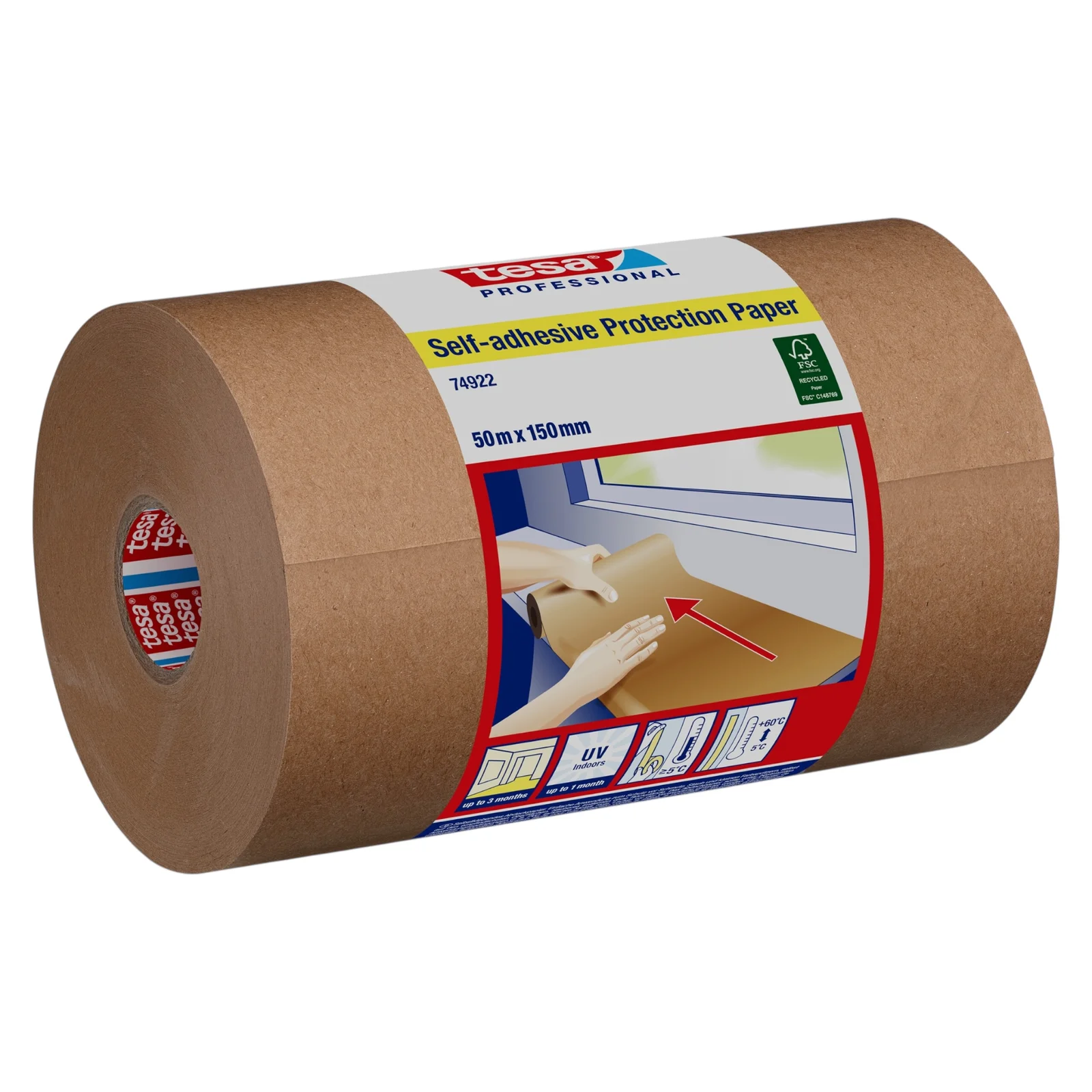 tesa® Professional 74922 Papier de protection autoadhésif – vue 2